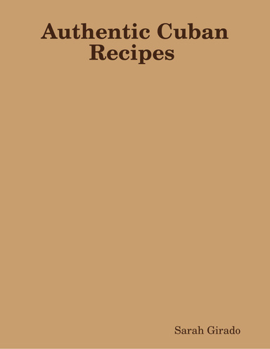 Authentic Cuban Recipes