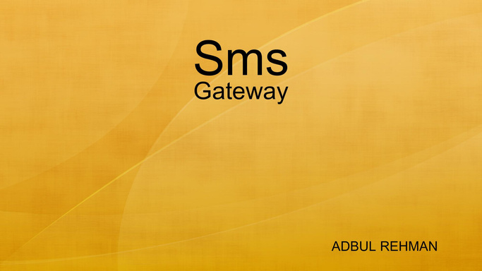 Sms: Gateway