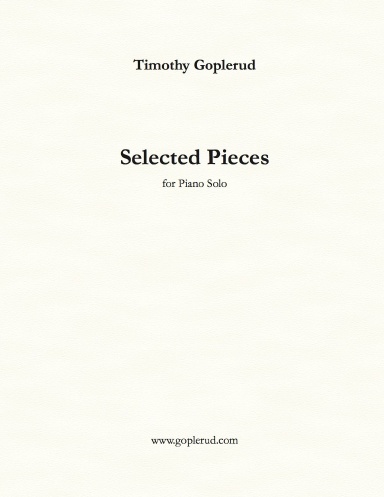 Selected Pieces for Piano Solo-GOPLERUD