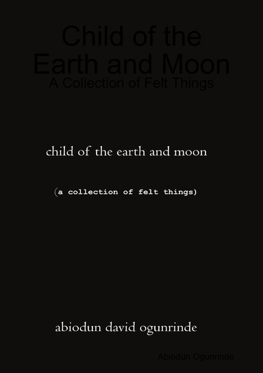 Child of the Earth and Moon: A Collection of Felt Things