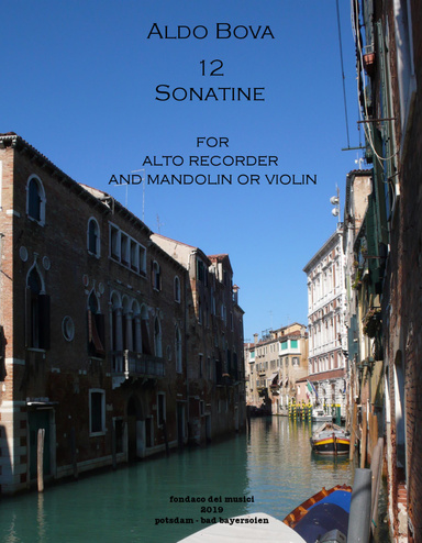 12 sonatine for alto recorder and mandolin or violin