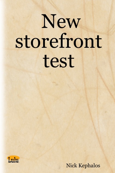 New storefront test