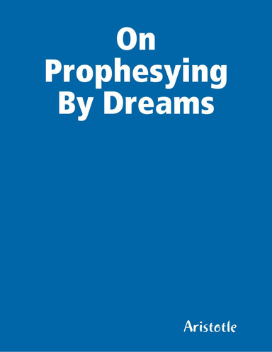On Prophesying By Dreams
