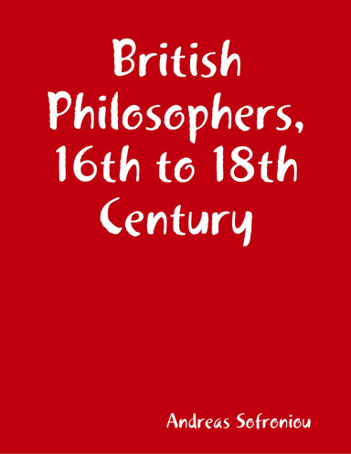 British Philosophers, 16th to 18th Century