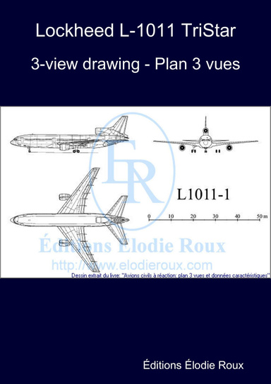 3-view drawing - Plan 3 vues - Lockheed L-1011 TriStar