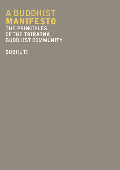 A Buddhist Manifesto