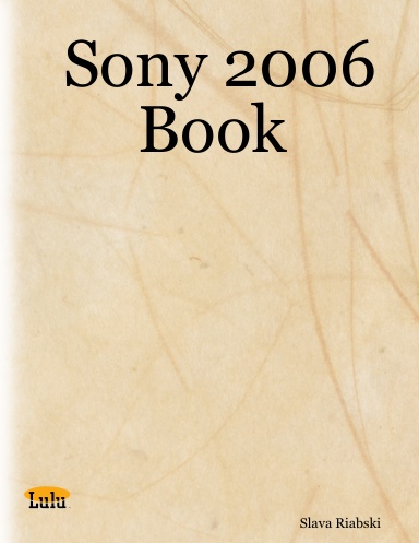 Sony 2006 Book