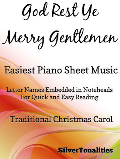 God Rest Ye Merry Gentlemen Easiest Piano Sheet Music Pdf