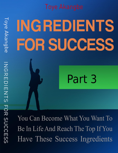 Ingredients for Success (Part 3)