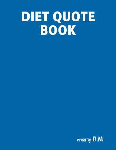 DIET QUOTE BOOK