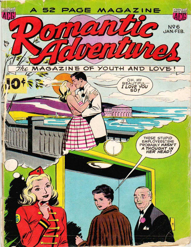Romantic Adventures Number 6 Romance Comic Book