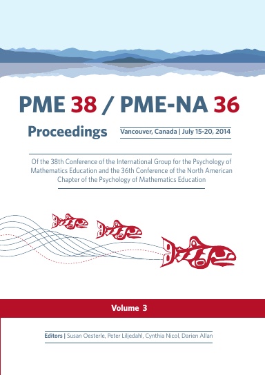 Proceedings of the 38th Conference of the International Group for the Psychology of Mathematics Education and the 36th Conference of the North American Chapter of the Psychology of Mathematics Education - Volume 3