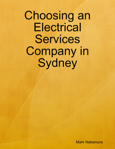 Choosing an Electrical Services Company in Sydney