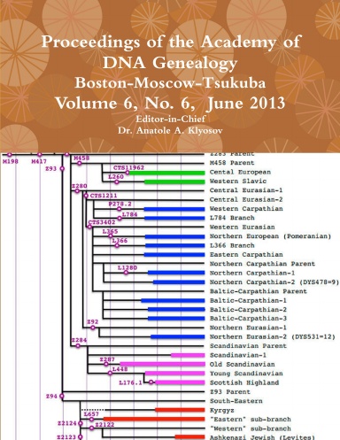 Proceedings of the Academy of DNA Genealogy, 2013 June, vol. 6, No. 6