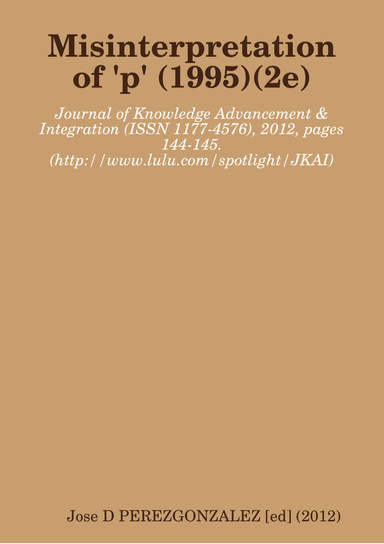 Misinterpretation of p, 1995 2e