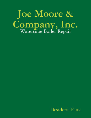 Joe Moore & Company, Inc.: Watertube Boiler Repair