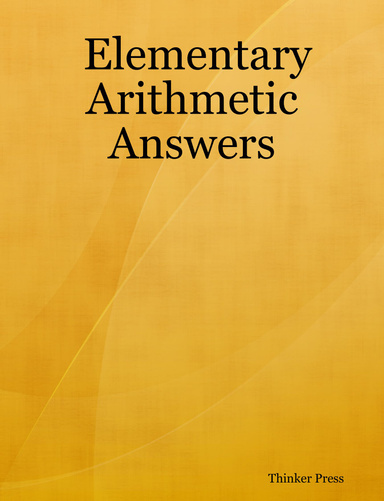 Elementary Arithmetic Answers