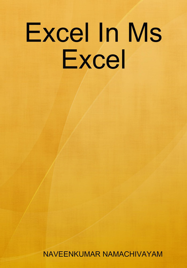 Excel In Ms Excel