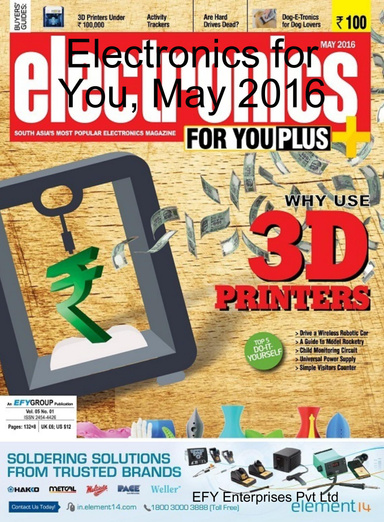 Electronics for You, May 2016