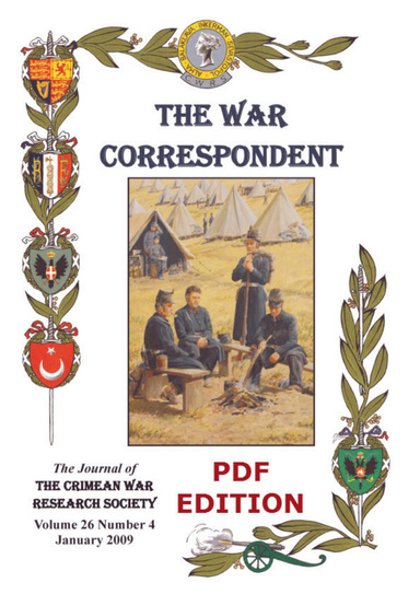 The War Correspondent Vol. 26 No.4 January 2009