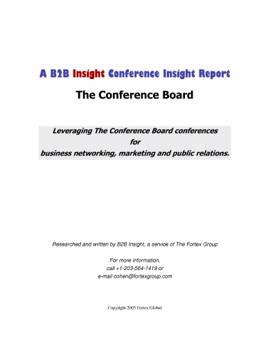 Conference Insight - The Conference Board