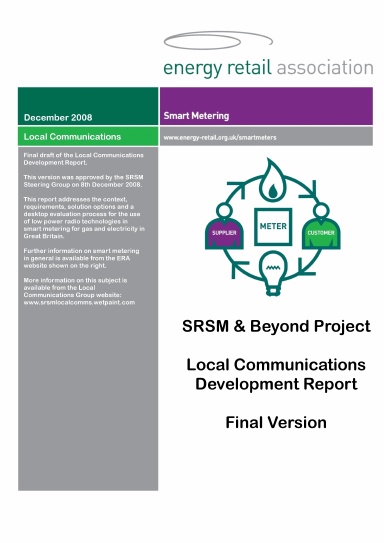 SRSM Local Communications Development Report