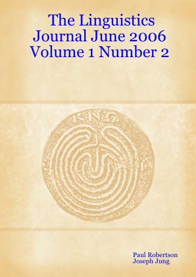 The Linguistics Journal June 2006 Volume 1 Number 2