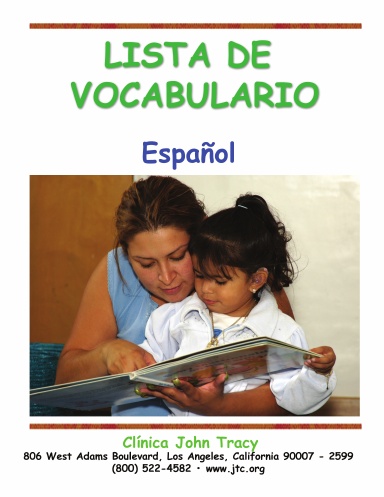 Vocabulary Book Spanish