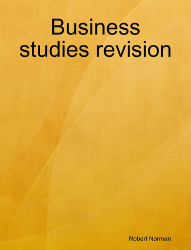 Business studies revision