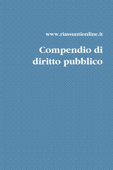 Compendio di diritto pubblico