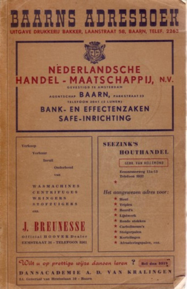 Adresboek Baarn 1956