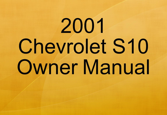 2001 Chevrolet S10 Owner Manual