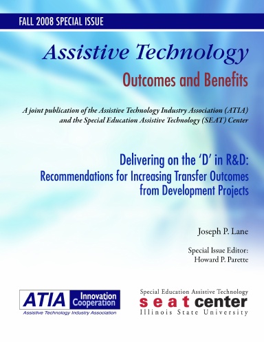 Delivering on the 'D' in R&D:  Recommendations for Increasing Transfer Outcomes from Developmental Projects