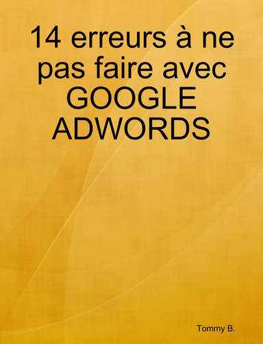 14 erreurs Adwords
