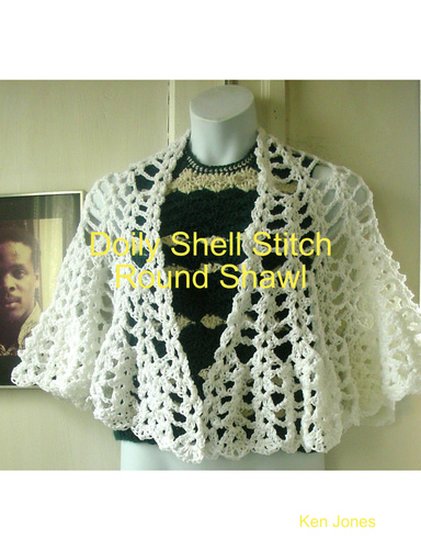 Doily Shell Stitch Round Shawl