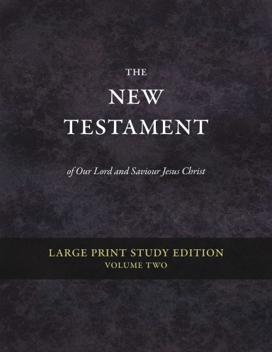 New Testament Study Edition (Large Print, Volume 2)