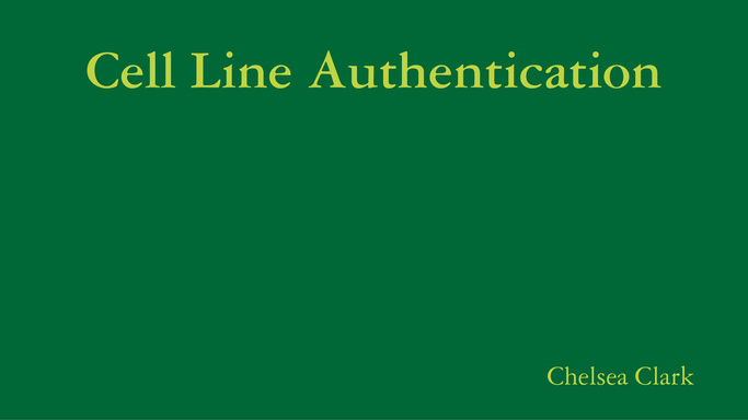 Cell Line Authentication