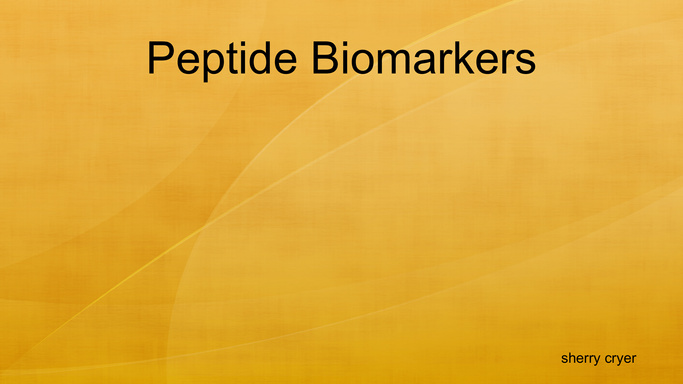 Peptide Biomarkers