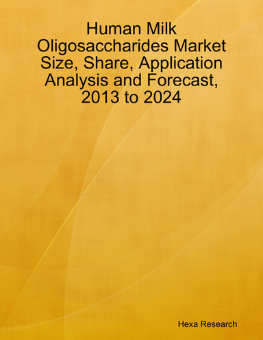 Human Milk Oligosaccharides Market Size, Share, Application Analysis and Forecast, 2013 to 2024