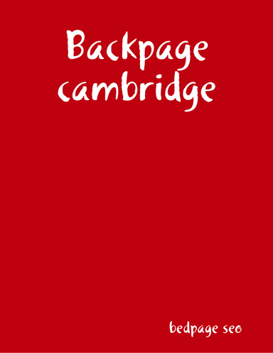 Backpage cambridge
