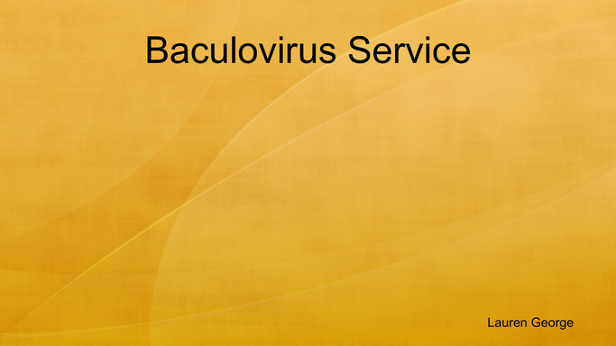 Baculovirus Service