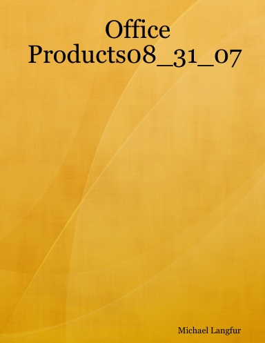 Office Products08_31_07
