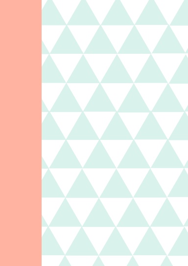 Blank Journal - Teal Triangles