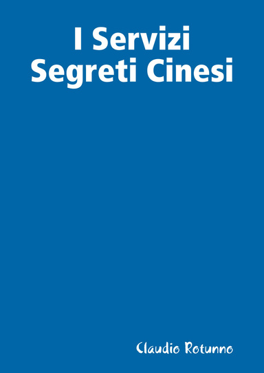 I servizi segreti cinesi