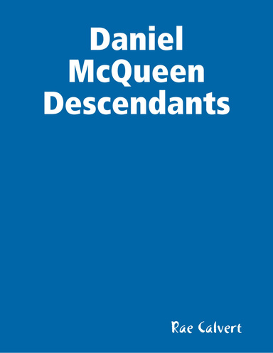 Daniel McQueen Descendants