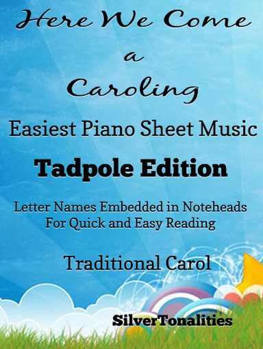 Here We Come a Wassailing Easy Piano Sheet Music Tadpole Edition Pdf