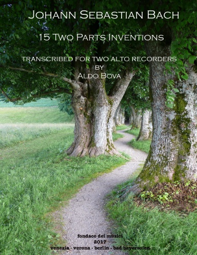 15 Two Parts Inventions for 2 alto recorders