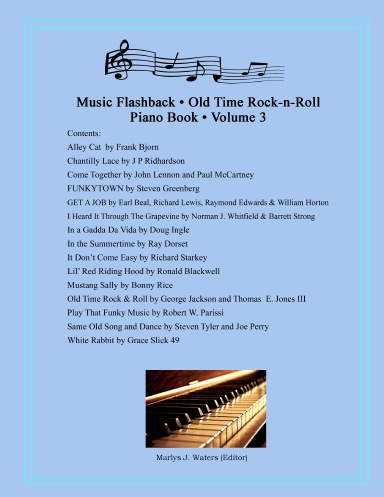 Music Flashback, Old Time Rock-n-Roll Piano Book - Volume 3