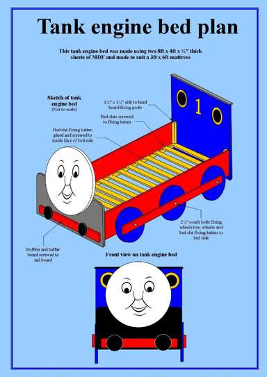 Thomas tank engine bed plans