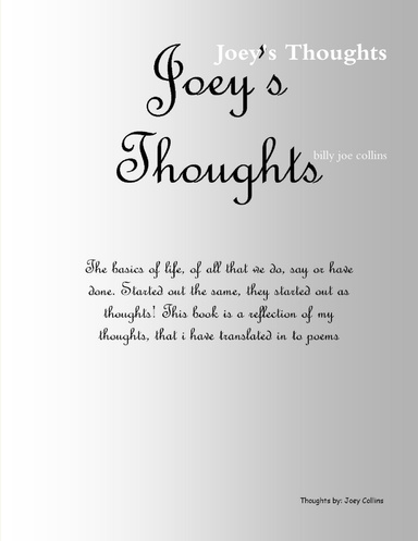 Joey's Thoughts